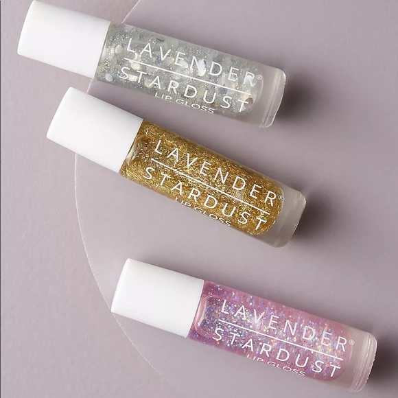 Lavender stardust roll on 90’s Y2K lip gloss set Valentine’s Day makeup - Picture 3 of 10